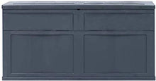 ZRB Baule da Giardino, Scatola da Giardino, Contenitore Esterno per Patio Giardinaggio Utensili, Cuscini, Accessori Piscina, Cuscini, 84,5 galloni, Nero, plastica,Multibox