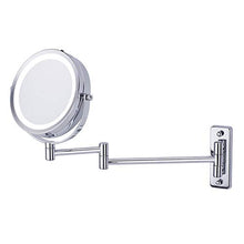 Specchio per Trucco a LED da Parete, Makeup Vanity Mirror, Specchio cosmetico per Trucco 5X, Specchio da Parete Pieghevole da 6 Pollici per Specchio da Barba