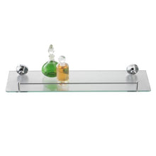 axentia 282101 Mensola da Parete per Bagno, Argento, 35x0.5x26 cm