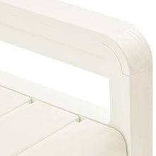 Tidyard Cassapanca da Giardino per Esterno 2 Posti in Plastica Bianca con Braccioli e Schienale,Panca con Contenitore da Giardino per Esterno con 2 Posti in Plastica Bianca 132,5x58x89 cm