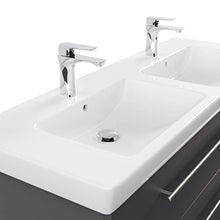 emotion SUBWAY2-0-130CM000104DE - Lavabo con mobiletto, in Legno, 130 x 50 x 47 cm, Colore: Antracite Lucido