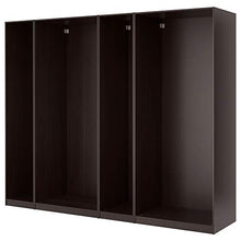 PAX 4 telai armadio 299,5x58x200,2 cm nero-marrone