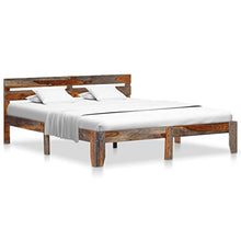 SKM Giroletto in Legno Massello di Sheesham 160x200 cm (24.27kg) Grigio-8412