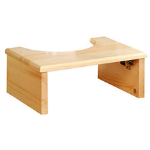 Sgabello per WC in legno massiccio, antiscivolo, multifunzionale, con poggiapiedi per WC e WC