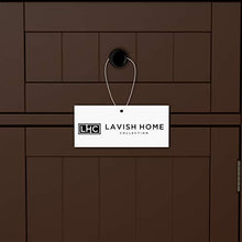 Lavish Home Accent Table- Storage Drawer & Cabinet, Dark Brown