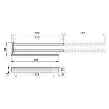 Emuca 7086862 Supporto Portasciugamani Estraibile con 2 Bracci, Grigio (Alluminio), 310 mm