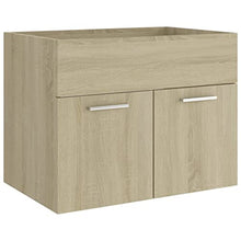 vidaXL Set Mobili da Bagno 2 pz Rovere Sonoma in Truciolato