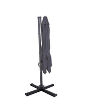 SORARA Roma Classic Ombrellone a sbalzo, Grigio, manovella, Rotante 360