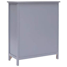 SKM Armadietto Grigio 60x30x75 cm in Legno di Paulownia