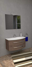 MOBILE CON LAVABO PER BAGNO SERIE MARBELLA 90 CM (Noce Tranchè)