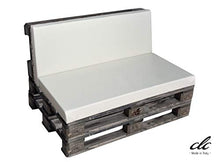 clc Divano divanetto 2 posti in Pallet EPAL per Esterno e Giardino -Made in Italy- Imbrunito Moka, 120x80x78
