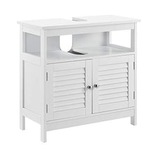 [en.casa] Armadio da Bagno per lavabo con mensola - 60x60x30cm - Bianco