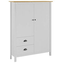 Ausla Garde-Guardaroba con 2 cassetti e 3 ripiani, 99 x 45 x 137 cm, bianco e marrone miele