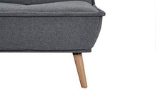 Marchio Amazon - Movian Scutari - Divano letto a 3 posti, 194 x 95 x 89 cm, grigio scuro