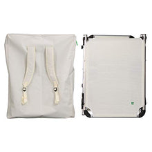Totò Piccinni Lettino KAMP Pieghevole Leggero in Alluminio con Cuscino e Borsa Zaino (Bianco)