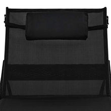 vidaXL Lettino Prendisole Giardino in Polyrattan Nero Sdraio Spiaggia Cislonga