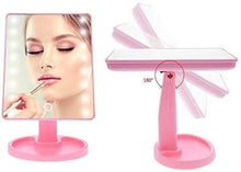 Specchio Specchi per Il Trucco, tattile Regolabile a LED Touch Screen USB Caricamento a 180 Gradi Girevole vanità Quadrato cosmetico
