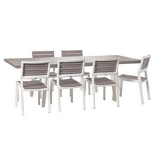 Keter Set Harmony Tavolo ALLUNGABILE con 6 SEDIE Senza BRACCIOLI