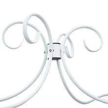 SKM Letto a Baldacchino Bianco in Metallo 180x200 cm (31.9kg)