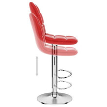 FAMIROSA Sgabelli da Bar 2 pz Rosso Vino in Similpelle-9787