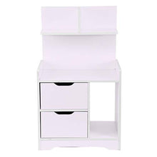 XuanYue Comodino Legno Bianco 48 * 30 * 81 cm Armadio a 2 cassetti Comodino