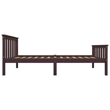FAMIROSA Giroletto con 2 Cassetti Marrone Scuro Legno di Pino 90x200 cm-0615