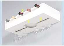 Classico 5Bottle vino rack di stoccaggio |Creativo Hanging Holder Calici |Moderna Wine Bottle Holder for orizzontale attesa |Bottiglia di vino Display Rack Can Contiene 5 Bottiglie e 5 bicchieri