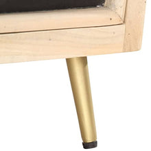 vidaXL Comodino 40x30x50 cm in Legno Massello di Mango