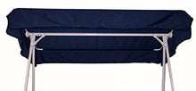 Tetto Dondolo 4 POSTI Cotone Panama CM 270X165 COMPRESO di Balze (Grigio Chiaro)