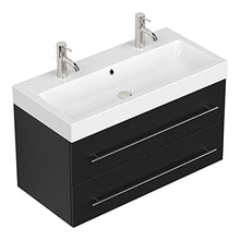 Mobile bagno Sunrise nero satinato