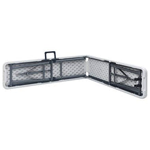 E E-NICES Panchine da Giardino Pieghevoli 2 pz 180 cm in HDPE Bianche