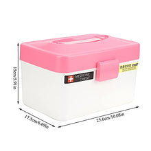 Cassetta dei medicinali a più strati in plastica portatile durevole per la casa cassetta dei medicinali Kit di pronto soccorso(2#)