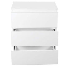 zcyg Comodino Comodini Comodino, Comodino Bianco 3 Cassetti Comodino Comodino Armadio Mobili Camera da Letto Lucidi