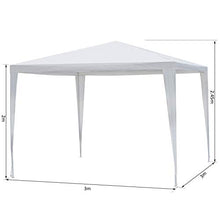 homcom Outsunny Gazebo da Giardino Tenda da Esterno, 3x3m, Bianco