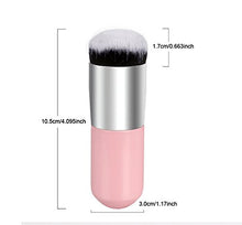 Fablcrew Pennello Professionale per Make up Ideale per Fondotinta Fard e Cipria Forma Grande e Rotonda Pennelli per Viso Size 10.5 * 3 * 3 cm (Rosa+Argento)