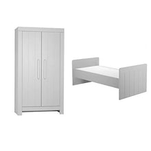 Letto trasformabile 70x140 e Armadio 2 ante Pinio Calmo - Grigio