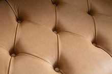 JVmoebel Chesterfield, divano a 3 posti, design di lusso, in pelle, colore marrone