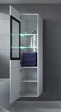 Mobiletto Rio 131 cm altezza bianco lucido - Mobiletto, armadietto per il bagno