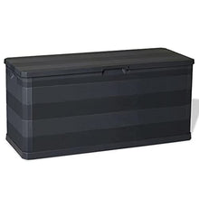 vidaXL Baule da Giardino 280 L Nero
