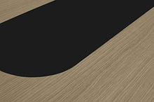 TemaHome Tavolino da Pranzo Lago, MDF, Rovere Chiaro e Nero, 180x100x75 cm (LxPxA)