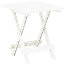 E E-NICES Tavolo da Giardino Pieghevole Bianco 45x43x50 cm in Plastica
