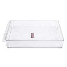 Rockyin Cucina Frigo Storage Box Scorrevole di plastica congelatore Cold Storage di economia di Spazio Rack (6138-Samll)