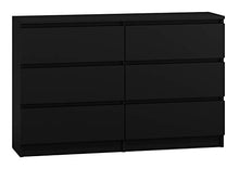 Shumee - Cassettiera M6 da 120 cm con 6 cassetti, ampio spazio e stile moderno