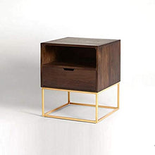 Comodino in legno massello cassettiera comodino, resistente, adatto per camera da letto, soggiorno, ecc.