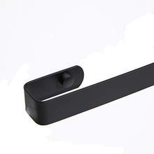 Sikiwind - Portasciugamani da parete in acciaio inox, con 1 braccio, 50 cm, colore: Nero