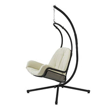 SoBuy Dondolo da Giardino e casa Lettino Prendisole in Metallo con Cuscino Incluso Max Portata 150 kg OGS52-MI