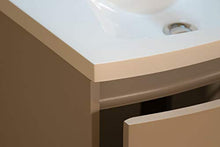 OrionShop Mobile Bagno Sospeso KAHINA da 60cm Tortora Opaco con Lavabo Specchio e Lampada LED Inclusi