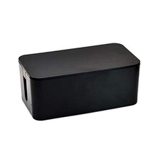 Tyrrrdtrd - Scatola portaoggetti in plastica per Computer e Cavi USB, plastica, Nero, Small