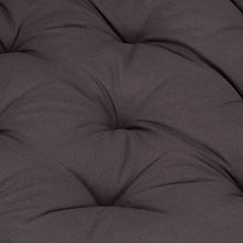 vidaXL - Cuscino per pallet, in cotone, 120 x 80 x 10 cm, colore: Antracite