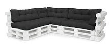 Spatium Cuscini per Pallet Euro Schienale 20 cm di spessore, Antracite, 60 x 40